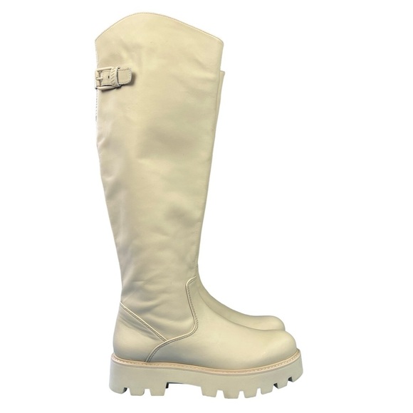 Franco Sarto Cream Over the Knee Boots - Picture 1 of 16